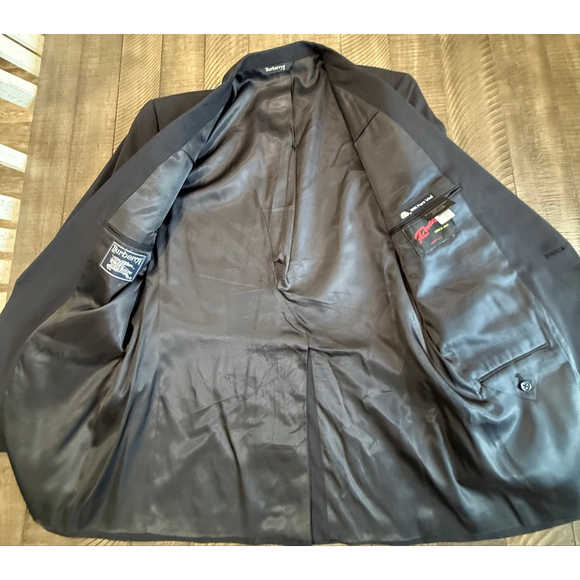 Vintage Burberrys’ 100% Wool Blazer Men’s 42-44R 2-Button Sport Coat USA - Picture 11 of 13